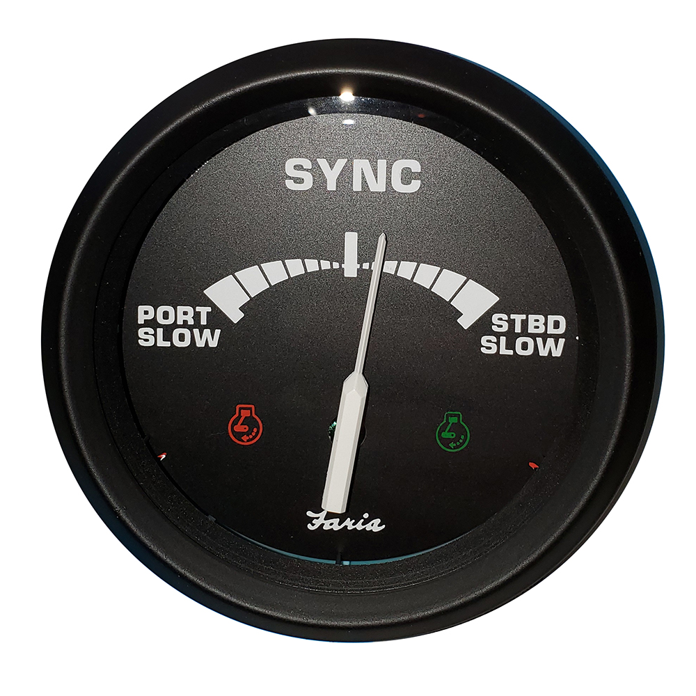 Faria 4″ Gauge Engine Synchronizer f/Dual Engines Gas & Diesel Faria 4″ Gauge Engine Synchronizer f/Dual Engines Gas & Diesel