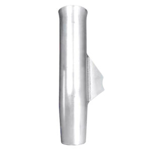 Tigress Weld On Aluminum Flared Rod Holder w/Blade Mill Finished 10″