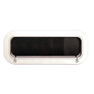 Beckson Drain Port – 4″ x 14″ x 2″-Depth – White/Clear