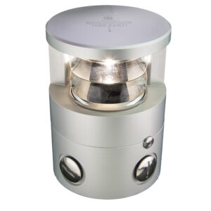 Lopolight 225&deg; Double Masthead Light – 6NM – Silver Housing