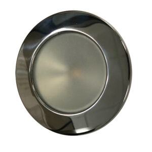 Lunasea Gen 3 Indoor/Outdoor Recessed 3.5&rdquo; LED Light – 2700K 85 CRI Dimmable COB LED – Warm White/Polished SS Bezel