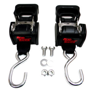 Rod Saver Stainless Steel Retractable Transom Tie-Down – 40″ – Pair