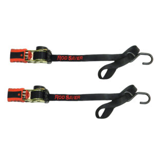 Rod Saver Mini Retractable Tie Down w/Soft Hook – 50″ – Pair