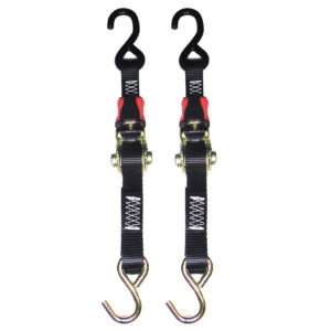 Rod Saver Rubber Ratchet Tie-Down – 1″ x 3' – Pair
