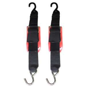 Rod Saver Quick Release Trailer Tie-Down w/Vinyl Pad – 2″ x 4' – Pair