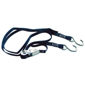 Rod Saver Stainless Steel Ratchet Gunwale Tie-Down – 1″ x 10'