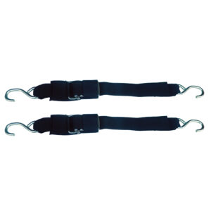 Rod Saver Stainless Steel Quick Release Transom Tie-Down – 2″ x 4' – Pair