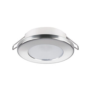 Quick Quick Ted C LED Light Stainless Steel Round Light, Round Bezel – Warm – 2W – IP40