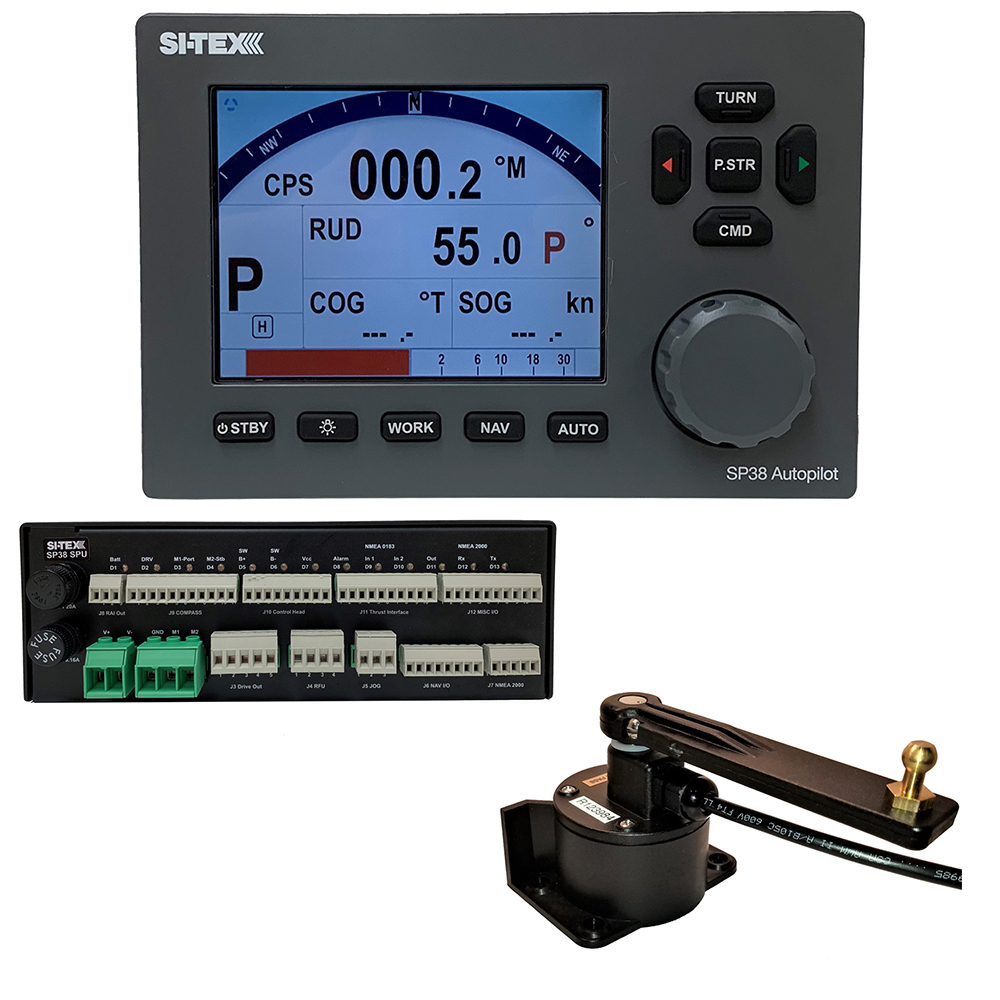 SI-TEX SP38-4 Autopilot Core Pack Including Rotary Feedback Only, No Compass or Pump SI-TEX SP38-4 Autopilot Core Pack Including Rotary Feedback Only, No Compass or Pump