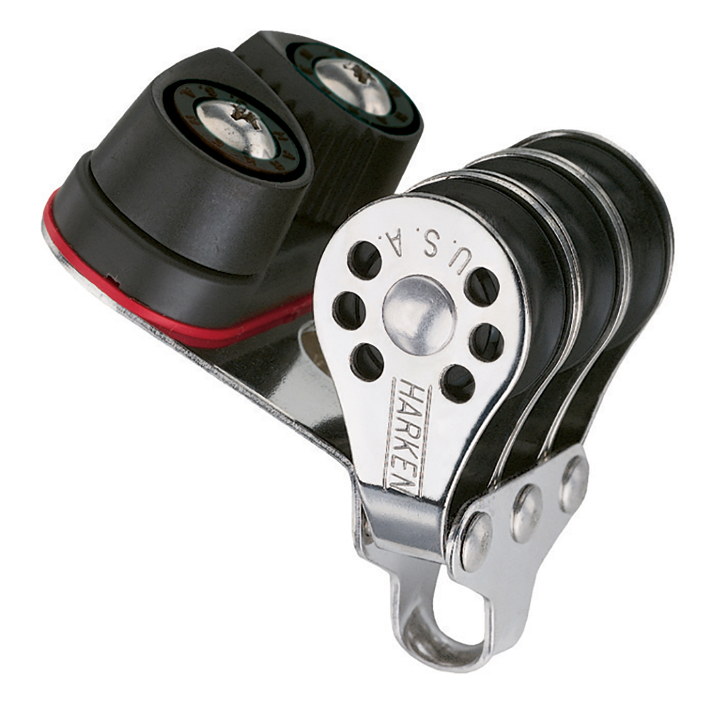 Harken 22mm Triple Micro Block w/Cam Cleat Harken 22mm Triple Micro Block w/Cam Cleat