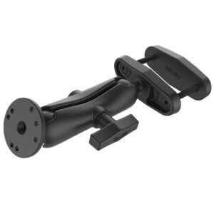 RAM Mount Square Post Clamp f/Posts Up to 3″ Wide w/Arm
