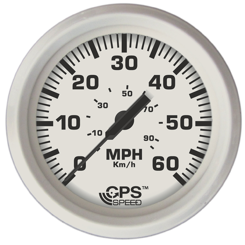 Faria Dress White 4″ GPS Speedometer – 60 MPH Faria Dress White 4″ GPS Speedometer – 60 MPH