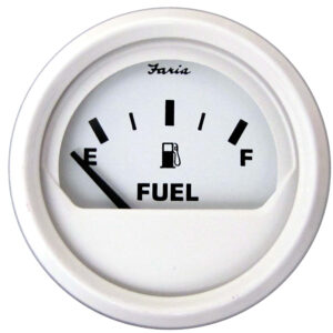 Faria Dress White 2″ Fuel Level Gauge (Metric)