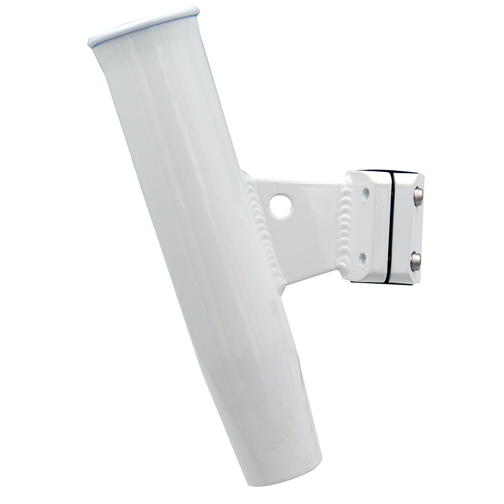 C.E. Smith Aluminum Vertical Clamp-On Rod Holder 1-5/16″ OD White Powdercoat w/Sleeve C.E. Smith Aluminum Vertical Clamp-On Rod Holder 1-5/16″ OD White Powdercoat w/Sleeve