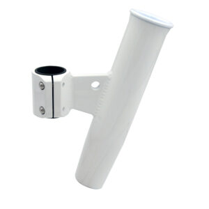 C.E. Smith Aluminum Vertical Clamp-On Rod Holder 1-2/3″ OD White Powdercoat w/Sleeve