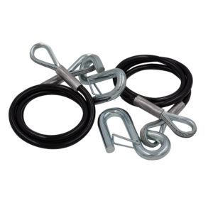 C.E. Smith Safety Cables – 3500lb Capacity – PVC Coated – Pair
