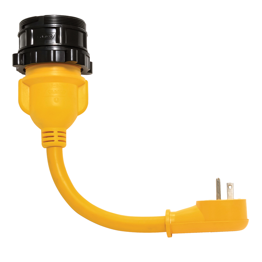 Camco 15AM/30AF Power Grip Dogbone – Marine 12″ 90M/F-Locking Camco 15AM/30AF Power Grip Dogbone – Marine 12″ 90M/F-Locking