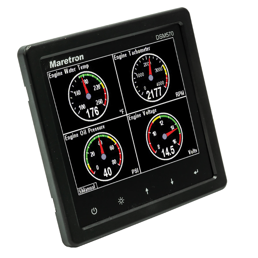 Maretron DSM570 5.7″ High Resolution Color Display w/Black Enclosure Maretron DSM570 5.7″ High Resolution Color Display w/Black Enclosure
