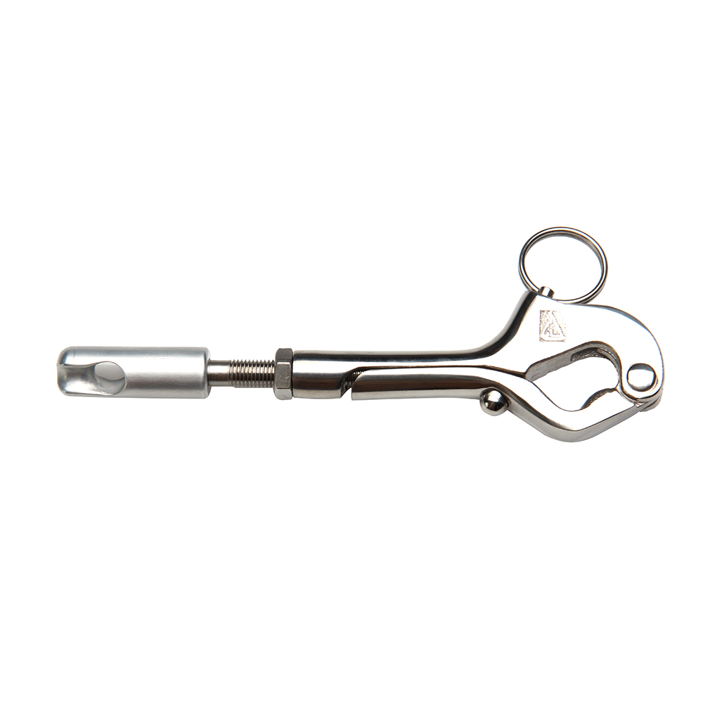 C. Sherman Johnson Over Center Gate Hook w/Splice Eye C. Sherman Johnson Over Center Gate Hook w/Splice Eye