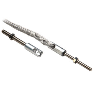 C. Sherman Johnson Splice Eye w/Threaded Stud: 5/16″ -24 x 2-1/2″ LH w/Splice Eye