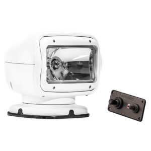 Golight Radioray GT Series Permanent Mount – White Halogen – Hard Wired Dash Mount Remote