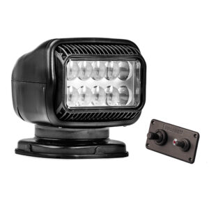 Golight Radioray GT Series Permanent Mount – Black LED – Hard Wired Dash Mount Remote