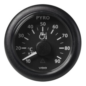 Veratron 52 MM (2-1/16″) ViewLine Pyrometer – 100&deg;C to 900&deg;C – Black Dial & Bezel