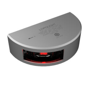 Lopolight Series 301-002 – Navigation Light – 2NM – Vertical Mount – Red – Silver Housing – 6M Cable