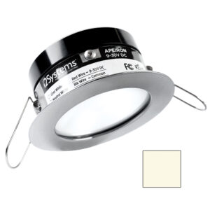 i2Systems Apeiron PRO A503 – 3W Spring Mount Light – Round – Neutral White – Brushed Nickel Finish