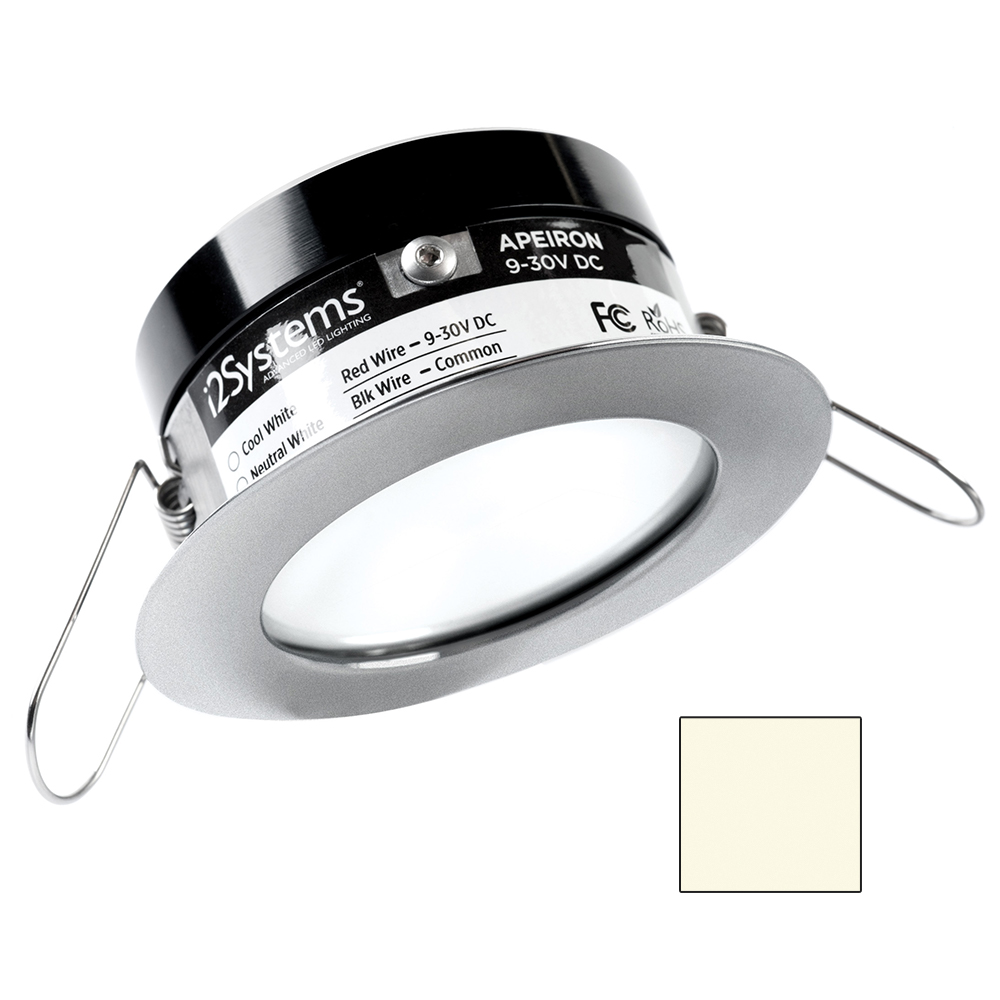 i2Systems Apeiron PRO A503 – 3W Spring Mount Light – Round – Neutral White – Brushed Nickel Finish i2Systems Apeiron PRO A503 – 3W Spring Mount Light – Round – Neutral White – Brushed Nickel Finish
