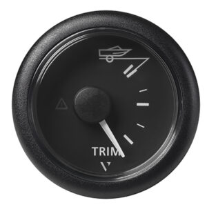 Veratron 52MM (2-1/16″) ViewLine Trim Indicator Gauge Up/Down – Black Dial & Round Bezel