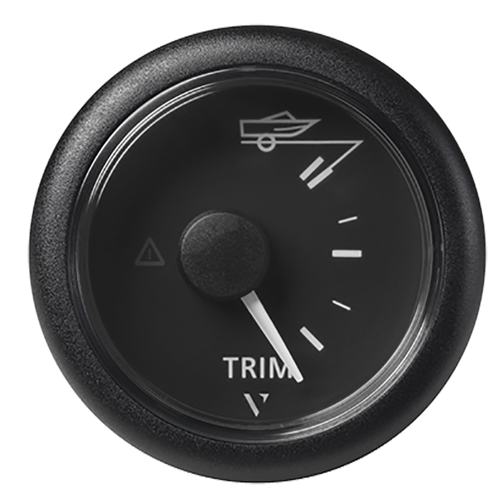 Veratron 52MM (2-1/16″) ViewLine Trim Indicator Gauge Up/Down – Black Dial & Round Bezel Veratron 52MM (2-1/16″) ViewLine Trim Indicator Gauge Up/Down – Black Dial & Round Bezel
