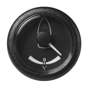 Veratron 52MM (2-1/16″) ViewLine Rudder Angle Gauge 40&deg; STB/Port – Black Dial & Bezel