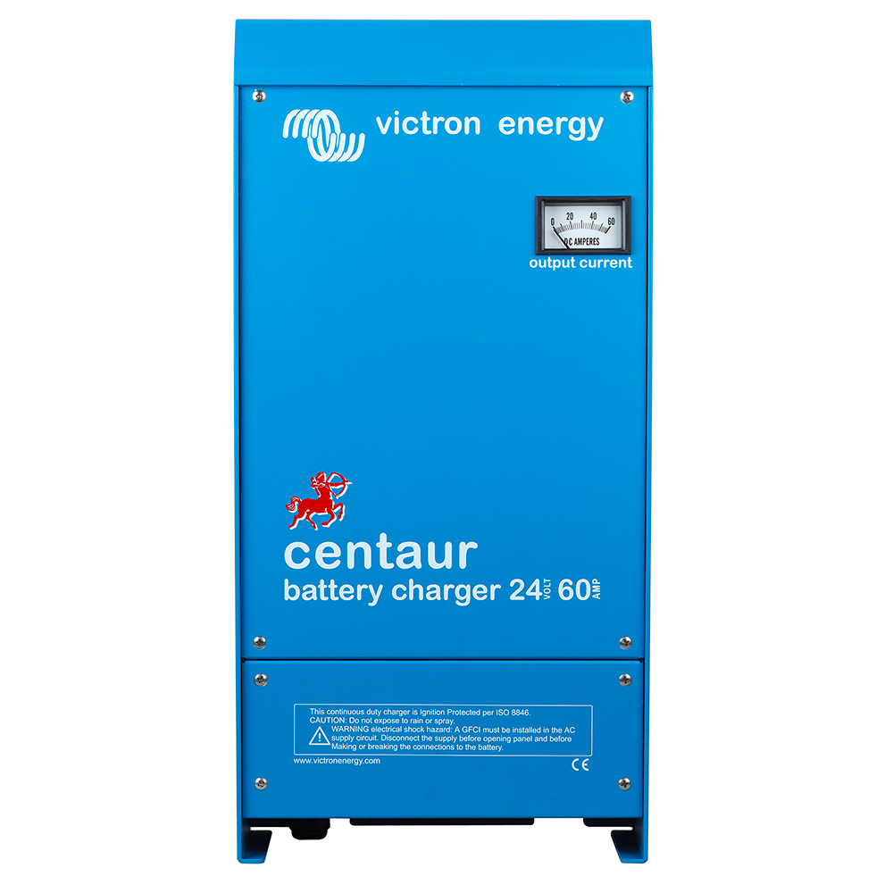 Victron Centaur Charger – 24 VDC – 60AMP – 3-Bank – 120-240 VAC Victron Centaur Charger – 24 VDC – 60AMP – 3-Bank – 120-240 VAC