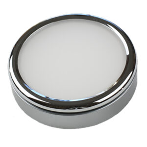 Lunasea Polished Puck Surface Mount Light – Warm White – 12/24VDC