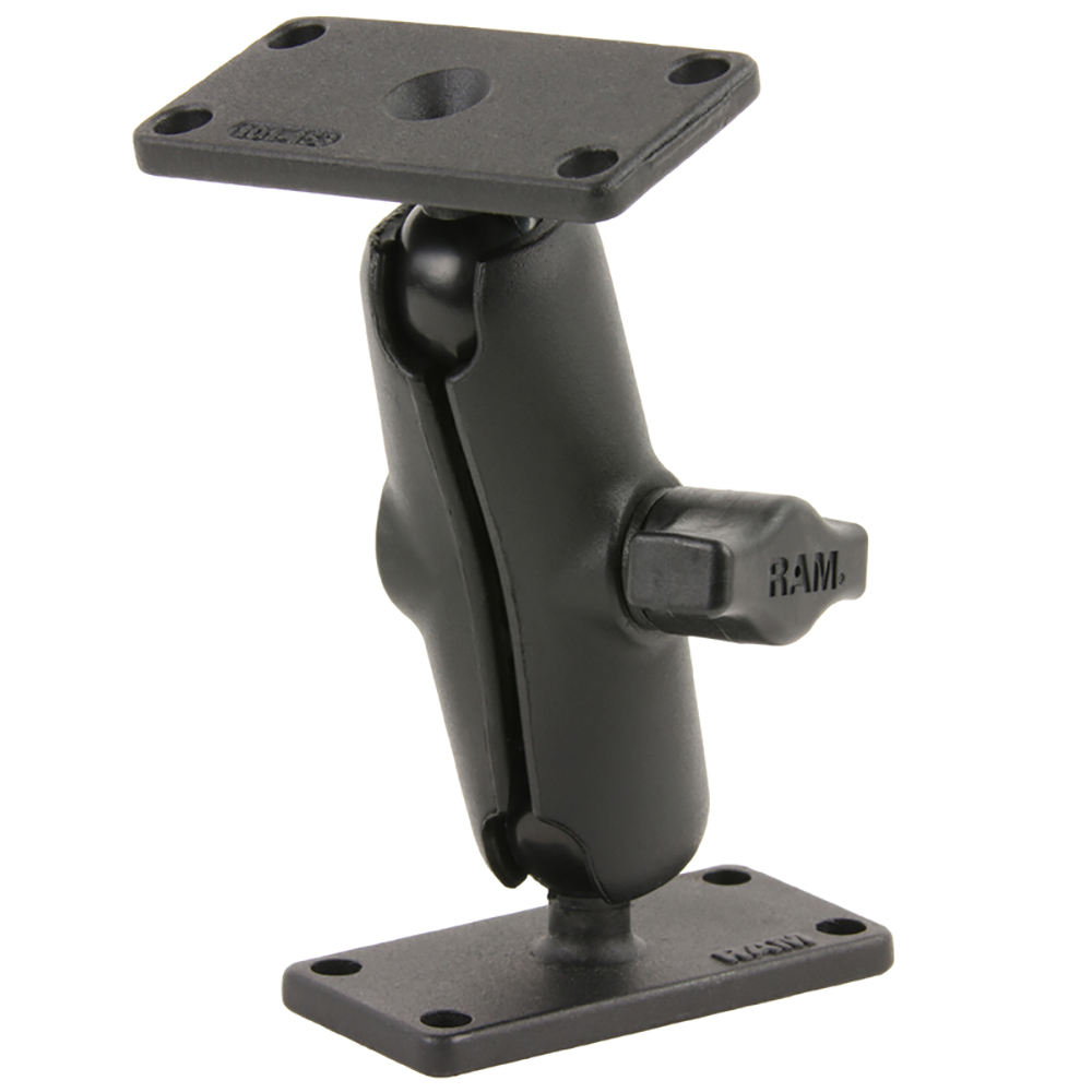 RAM Mount Double Ball Mount w/Two 1.5″ x 3″ Plates RAM Mount Double Ball Mount w/Two 1.5″ x 3″ Plates
