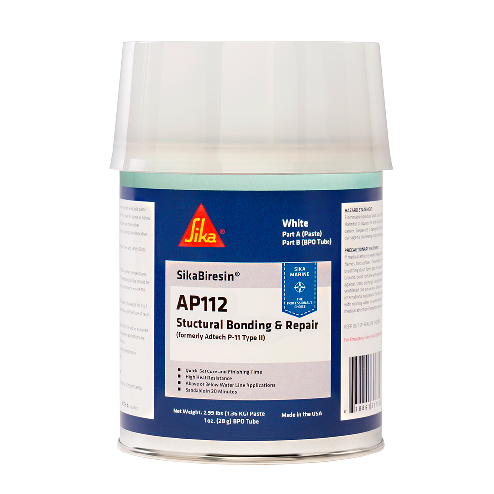 Sika SikaBiresin® AP112 + BPO Cream Hardener – White – Quart Sika SikaBiresin® AP112 + BPO Cream Hardener – White – Quart