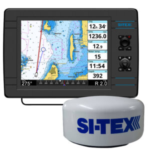 SI-TEX NavPro 1200 w/MDS-15 WiFi 20″ Hi-Res Digital Radome Radar w/15M Cable