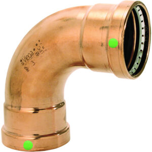 Viega ProPress 2-1/2″ – 90&deg; Copper Elbow – Double Press Connection – Smart Connect Technology