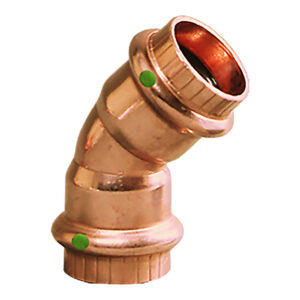 Viega ProPress 1″ – 45&deg; Copper Elbow – Double Press Connection – Smart Connect Technology