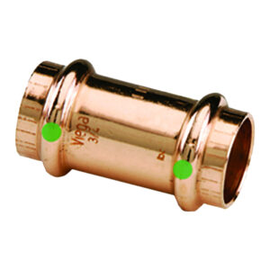 Viega ProPress 1″ Copper Coupling w/Stop – Double Press Connection – Smart Connect Technology