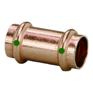 Viega ProPress 1-1/4″ Copper Coupling w/o Stop – Double Press Connection – Smart Connect Technology