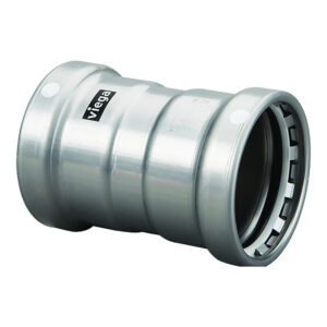 Viega MegaPress 2-1/2″ Carbon Steel Coupling w/Stop w/FMK Double Press Connection – Smart Connect Technology