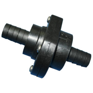 T-H Marine Double Barb Inline Scupper Check Valve – 3/4″ – Black