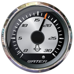 Faria Platinum 2″ Water Pressure Gauge – 30 PSI