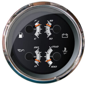 Faria Platinum 4″ Multi-Function – Fuel, Oil, Volt & Water Temperature