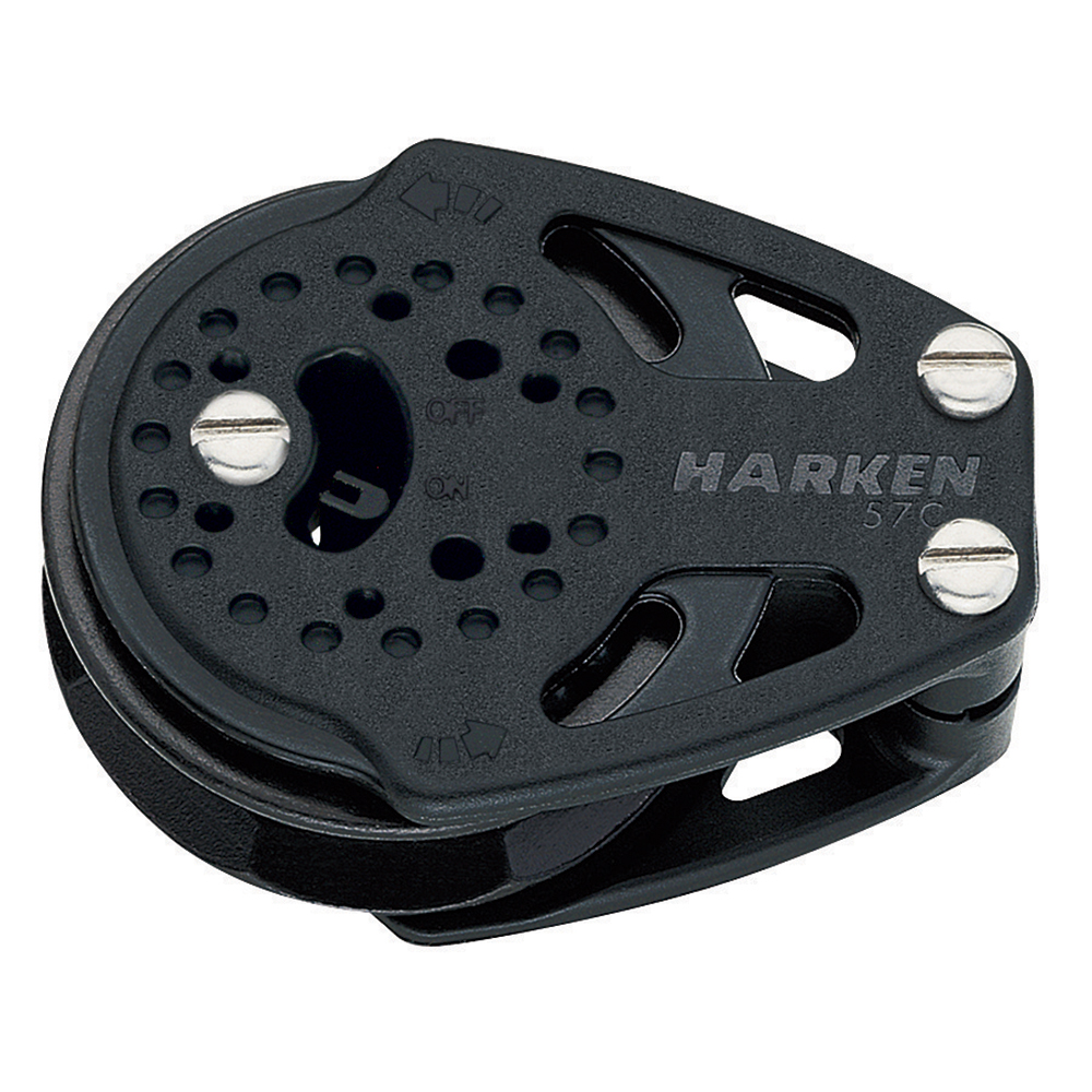 Harken 57mm Single Carbo Ratchet Cheek Block Harken 57mm Single Carbo Ratchet Cheek Block