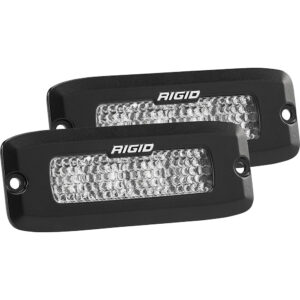 RIGID Industries SR-Q Series PRO Spot Diffused LED – Flush Mount – Pair – Black