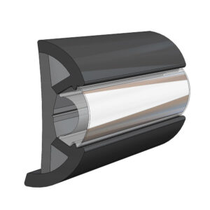 TACO Large SuproFlex Rub Rail 2.5″ x 1″ – Black