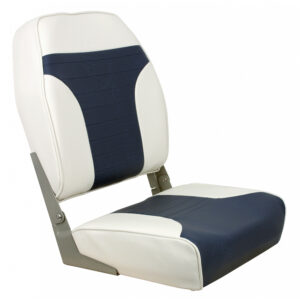 Springfield High Back Multi-Color Folding Seat – White/Blue